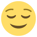 relieved face