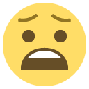 anguished face
