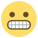grimacing face