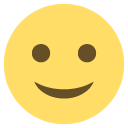 slightly smiling face